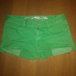 Green shorts